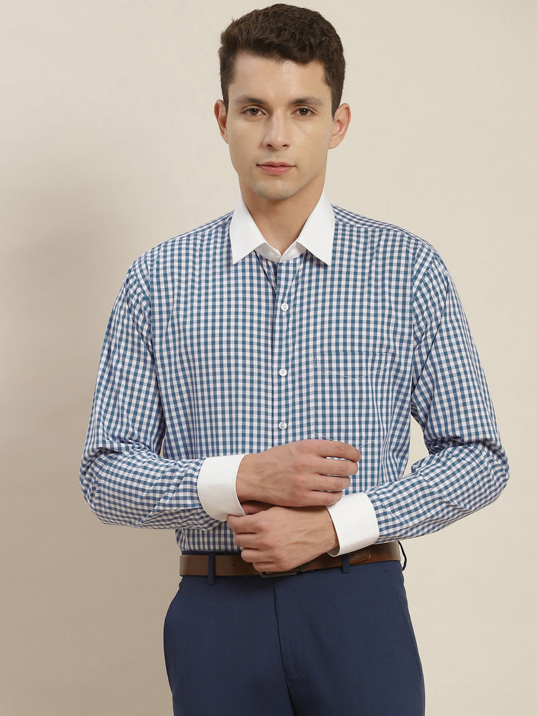 Pure Cotton Check Shirt