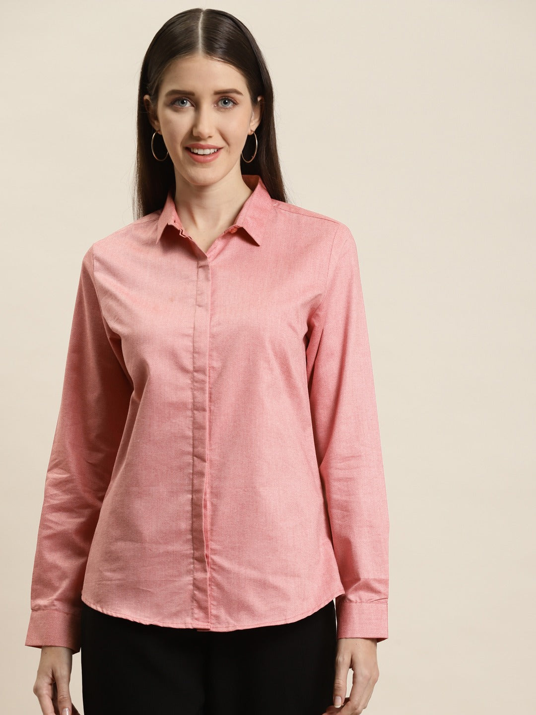 Coral dress deals shirt womens