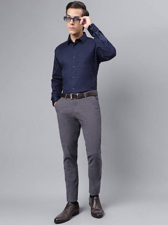  Blue Grey Slim Fit Formal Trouser Formal Pant For Men / Ravishing