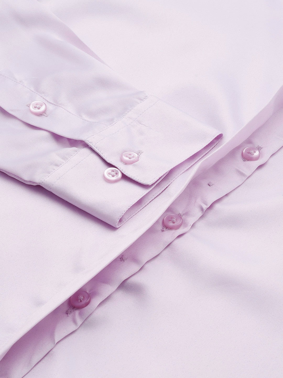 Women Lavender Solid Satin Formal Shirt