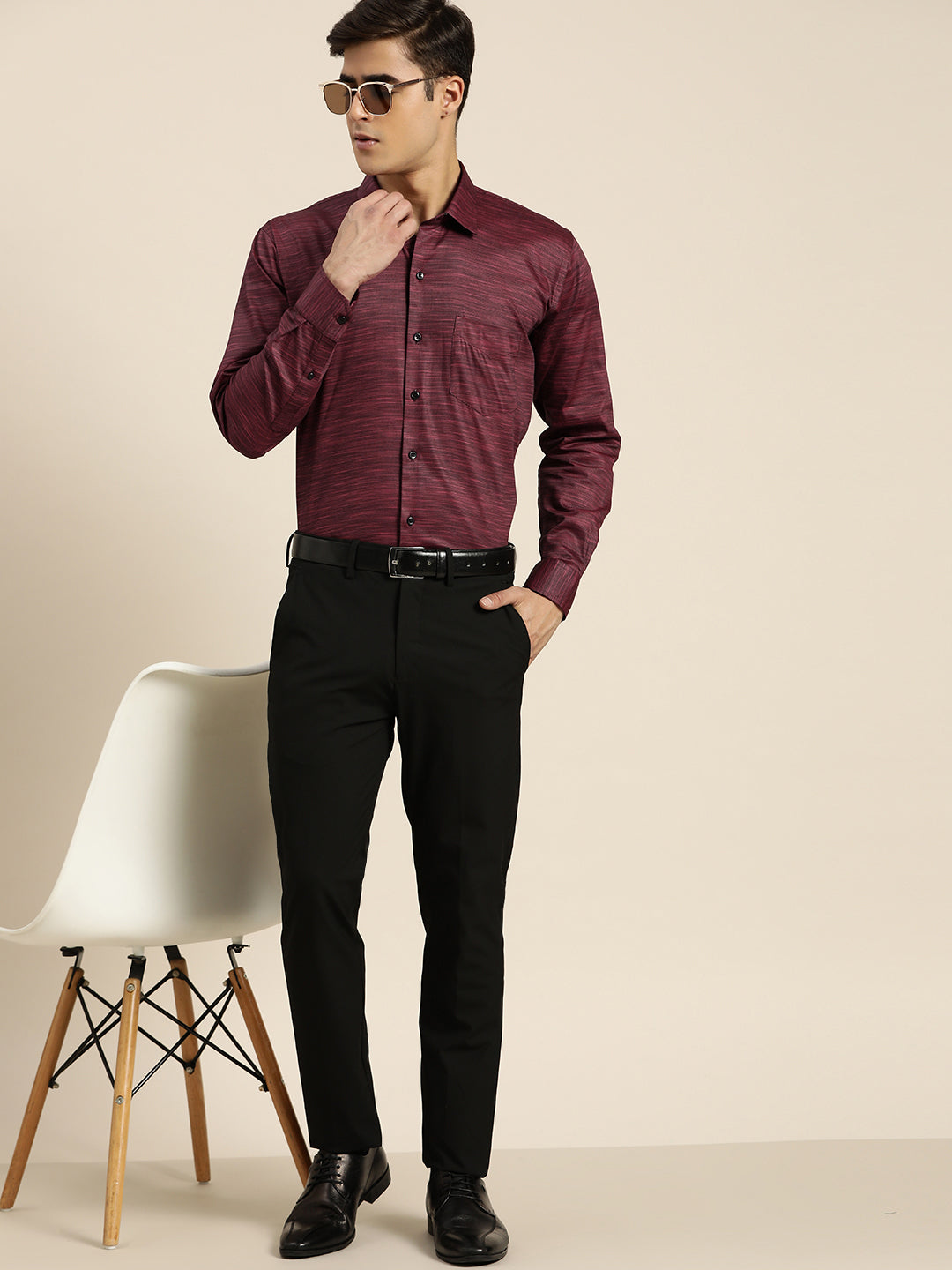 Burgundy hotsell shirt mens