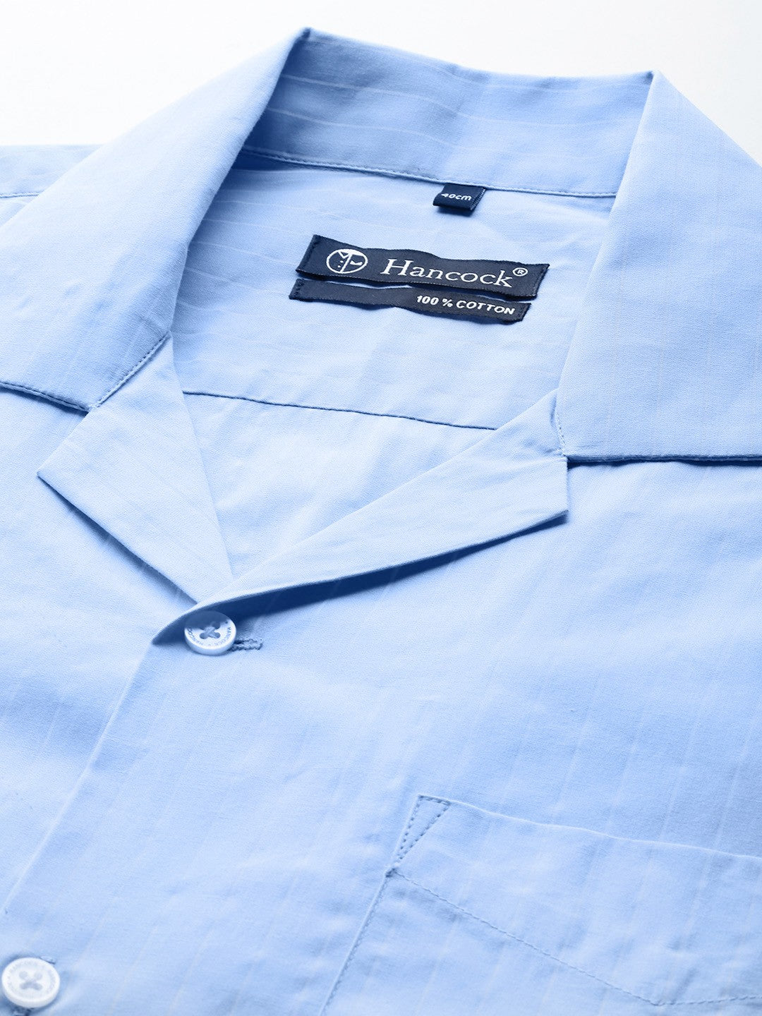 Men Blue Striped Pure Cotton Relaxed Fit Formal Shirt