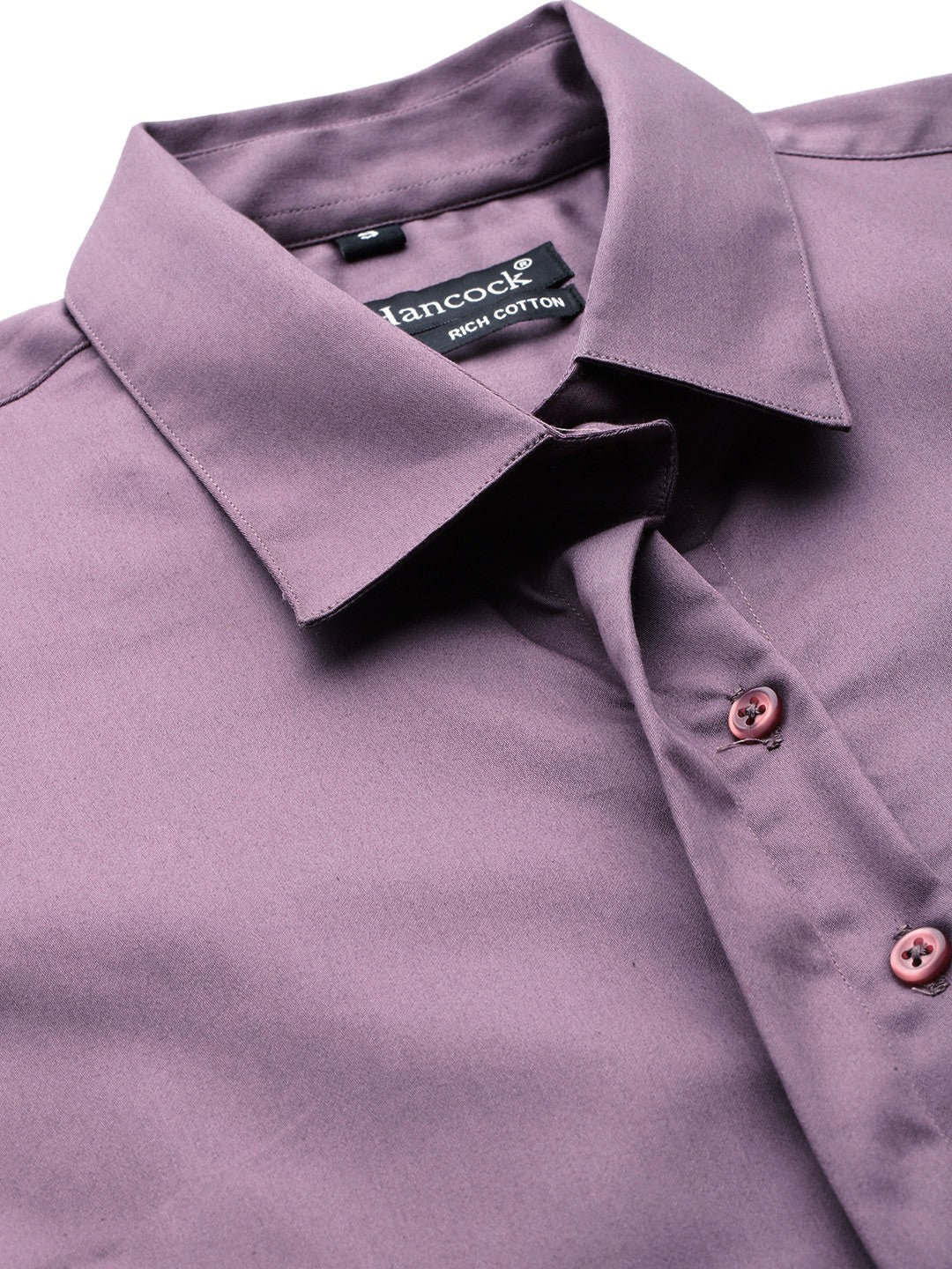 Women Purple Solid Cotton Satin Stretchable Wrinkle Free Formal Shirt