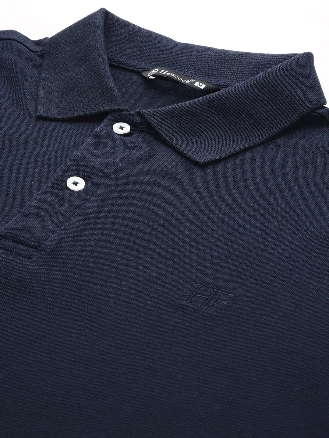 Men Navy Blue Solid Pure Cotton Relaxed T-Shirt