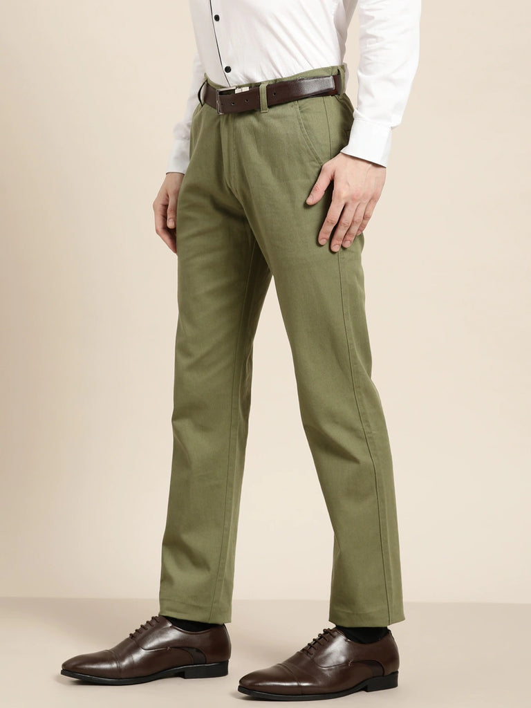 Buy online Crimsoune Club Mens Olive Green Textured Trousers from Bottom  Wear for Men by Crimsoune Club for 1679 at 20 off  2023 Limeroadcom