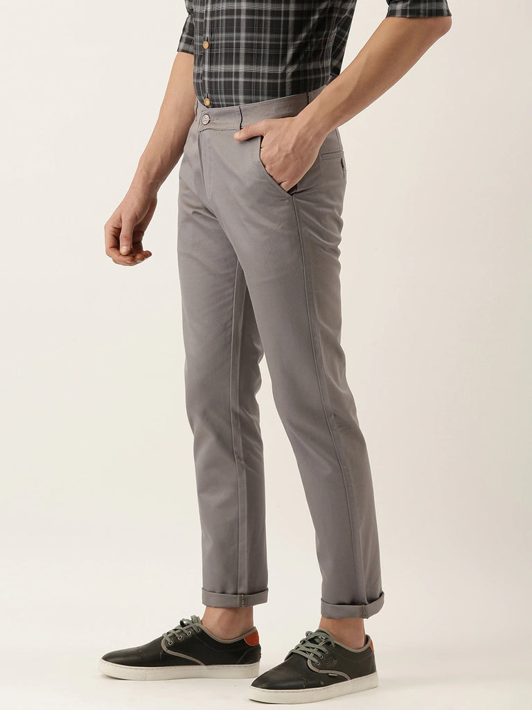 Threadbare Casual Trousers  Buy Threadbare Men Dark Stone Trousers Online   Nykaa Fashion