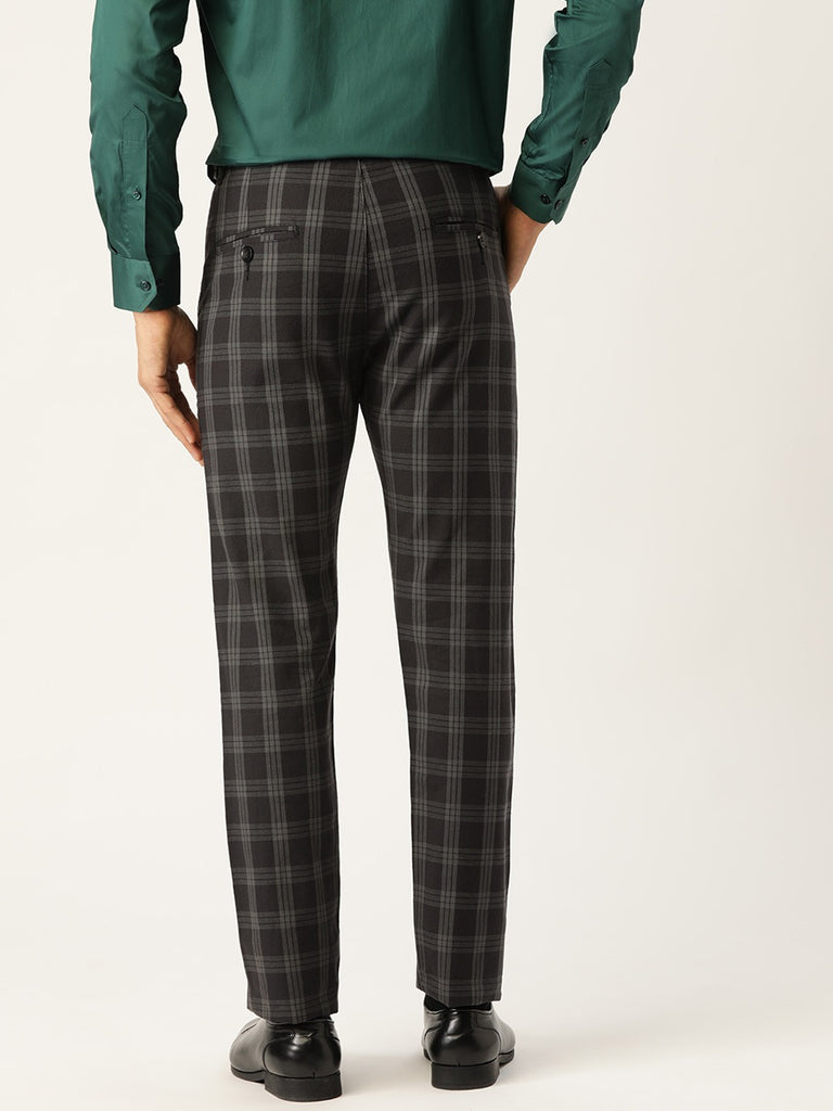 Textured Formal Trousers In Brown B95 Pexford