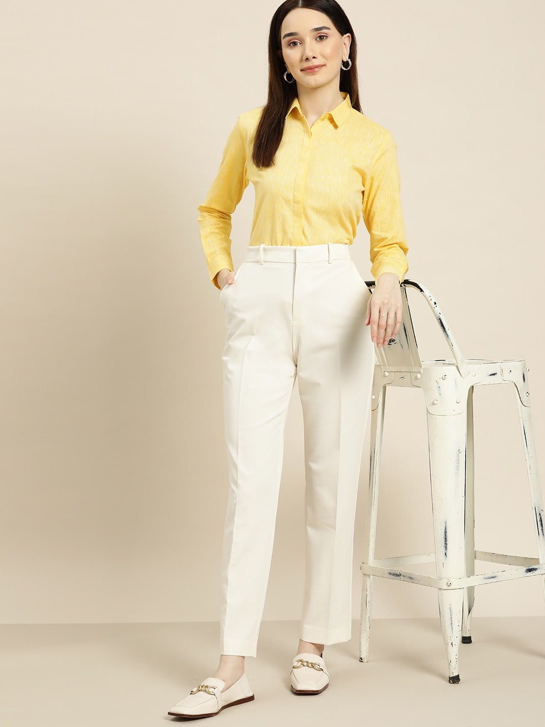 Buy Linen Trail Sunburst Yellow Harvey SS Shirt for Women Online  Tata  CLiQ Luxury