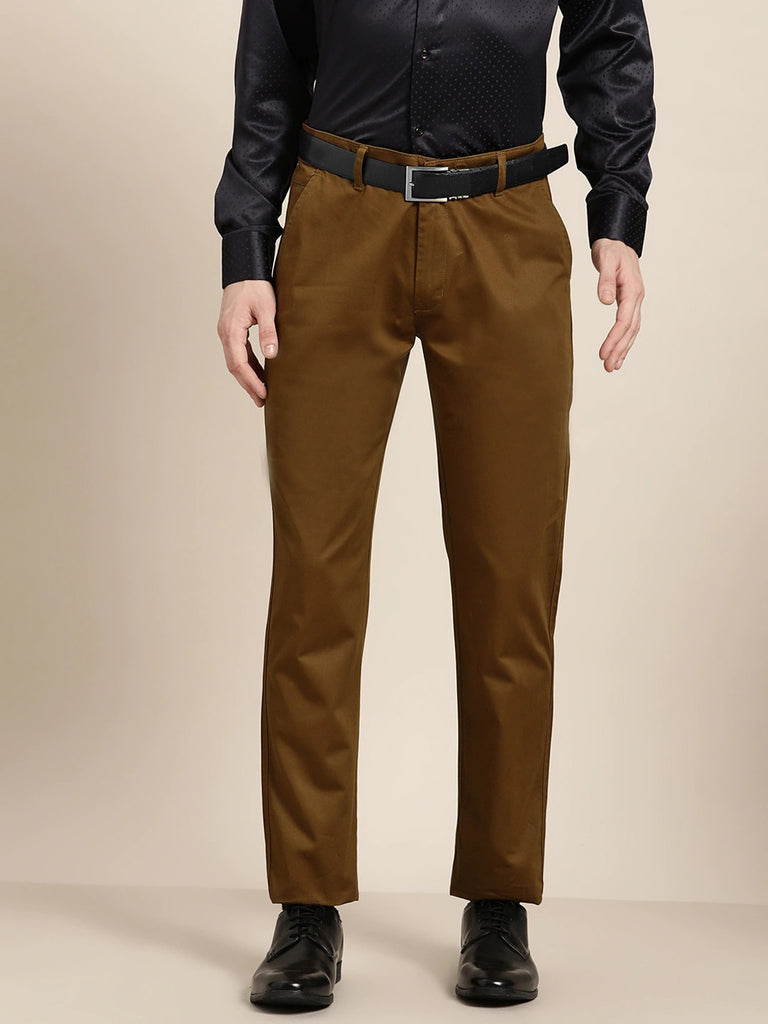 Buy Men Urban Fit Cotton Stretch Trouser Online  Indian Terrain